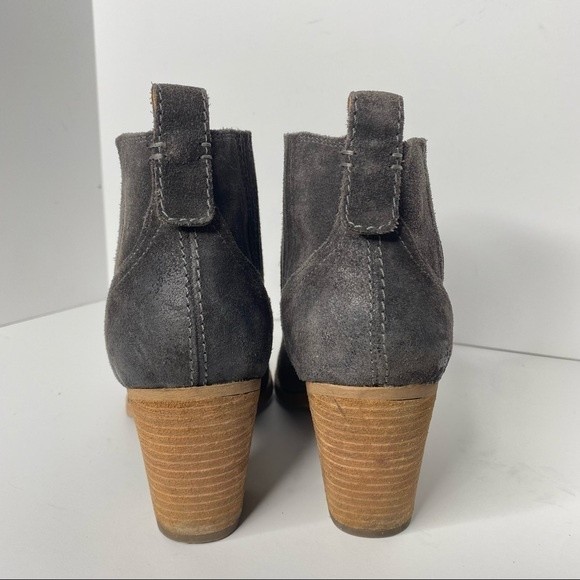 Dolce Vita Jones Cowboy Boots Ankle Suede Heeled Western Bohemian - Picture 3 of 7